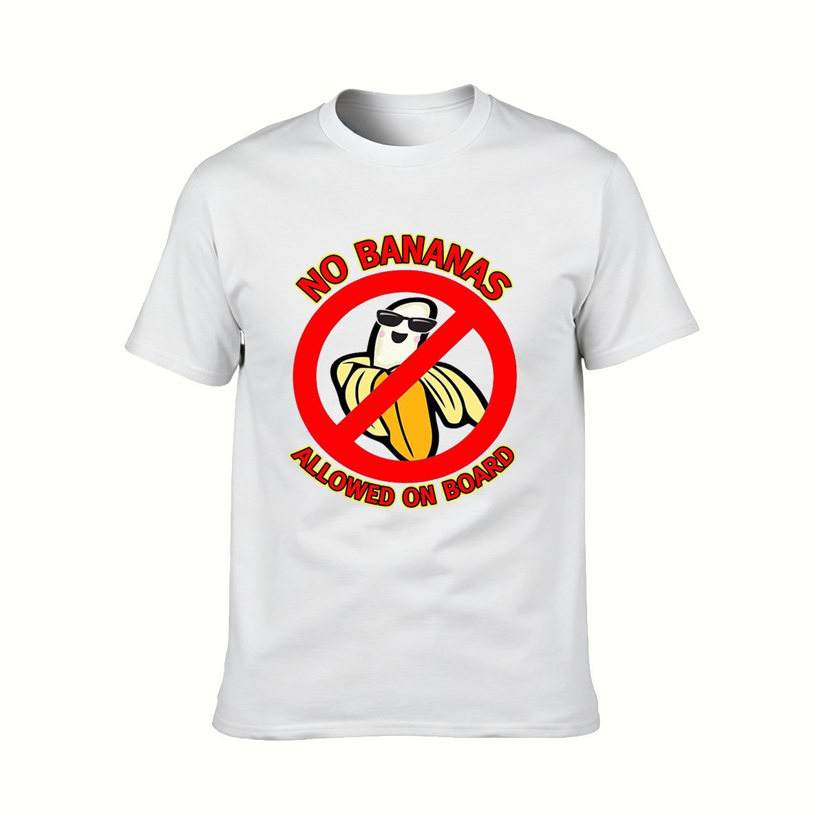 No Bananas Allowed On Board Men's T-Shirt Funny Gift - Image 2