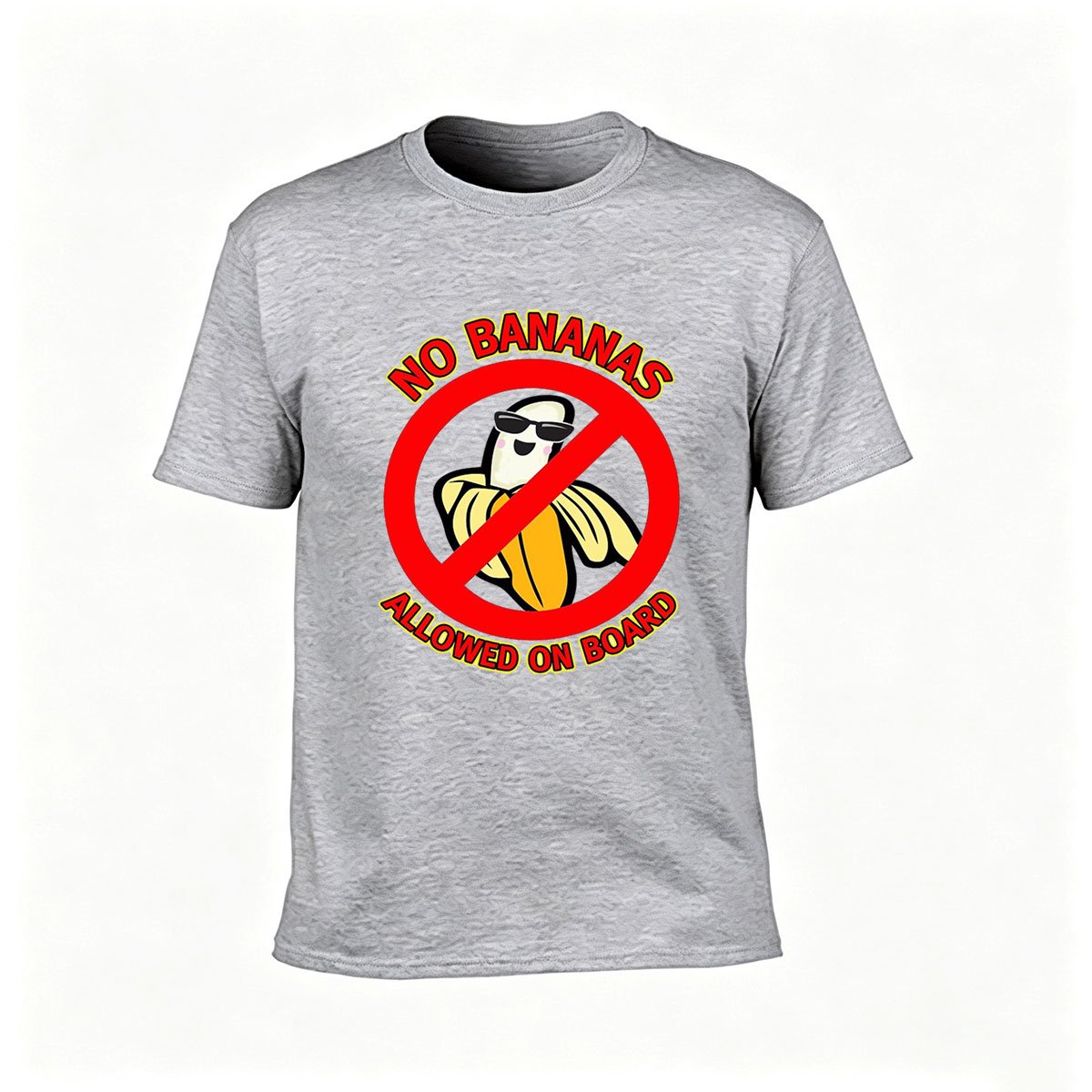 No Bananas Allowed On Board Men's T-Shirt Funny Gift - Image 3