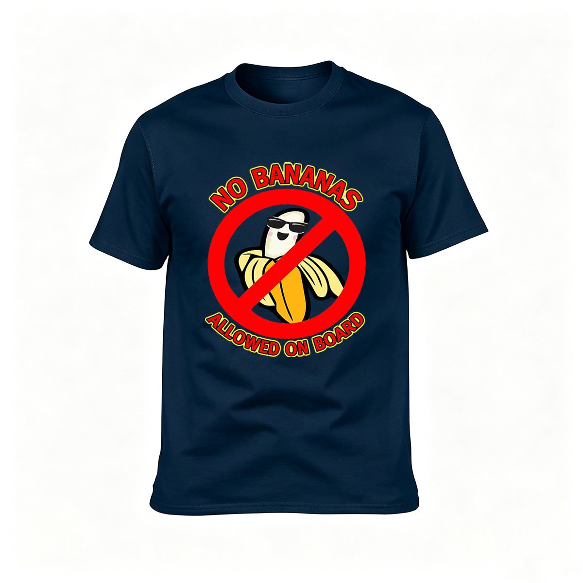 No Bananas Allowed On Board Men's T-Shirt Funny Gift - Image 6