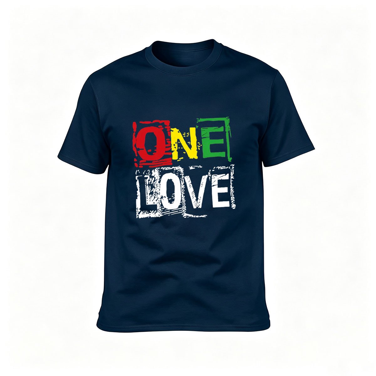 One Love Rasta Print Men's T-Shirt Gift for Music Fans - Image 6