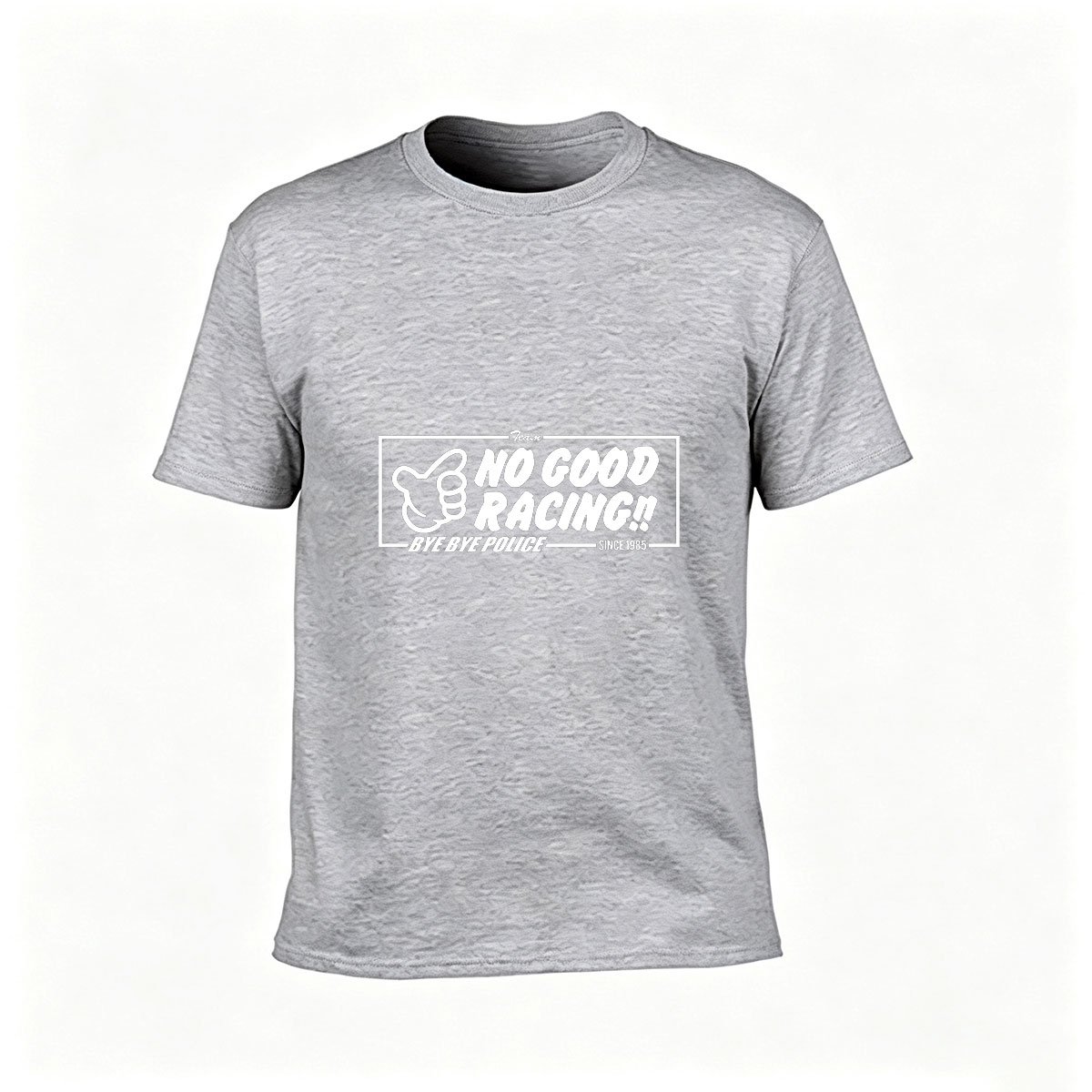 No Good Racing Bye Bye Police Men's T-Shirt Streetwear Gift - Image 3