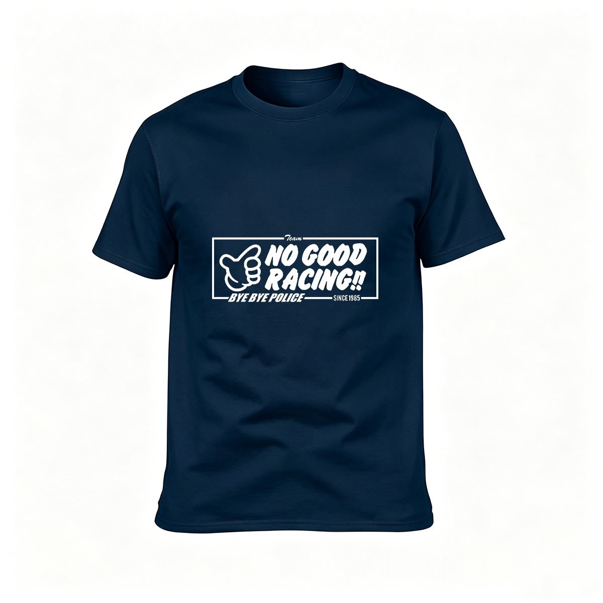 No Good Racing Bye Bye Police Men's T-Shirt Streetwear Gift - Image 6