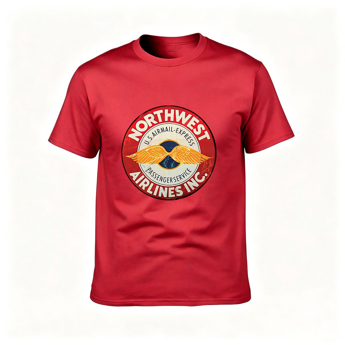 Northwest Airlines Logo Men's T-Shirt Aviation Gift - Image 5