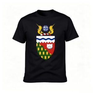 Men's T-Shirt with Heraldic Crest Design for Gifts and Casual Wear