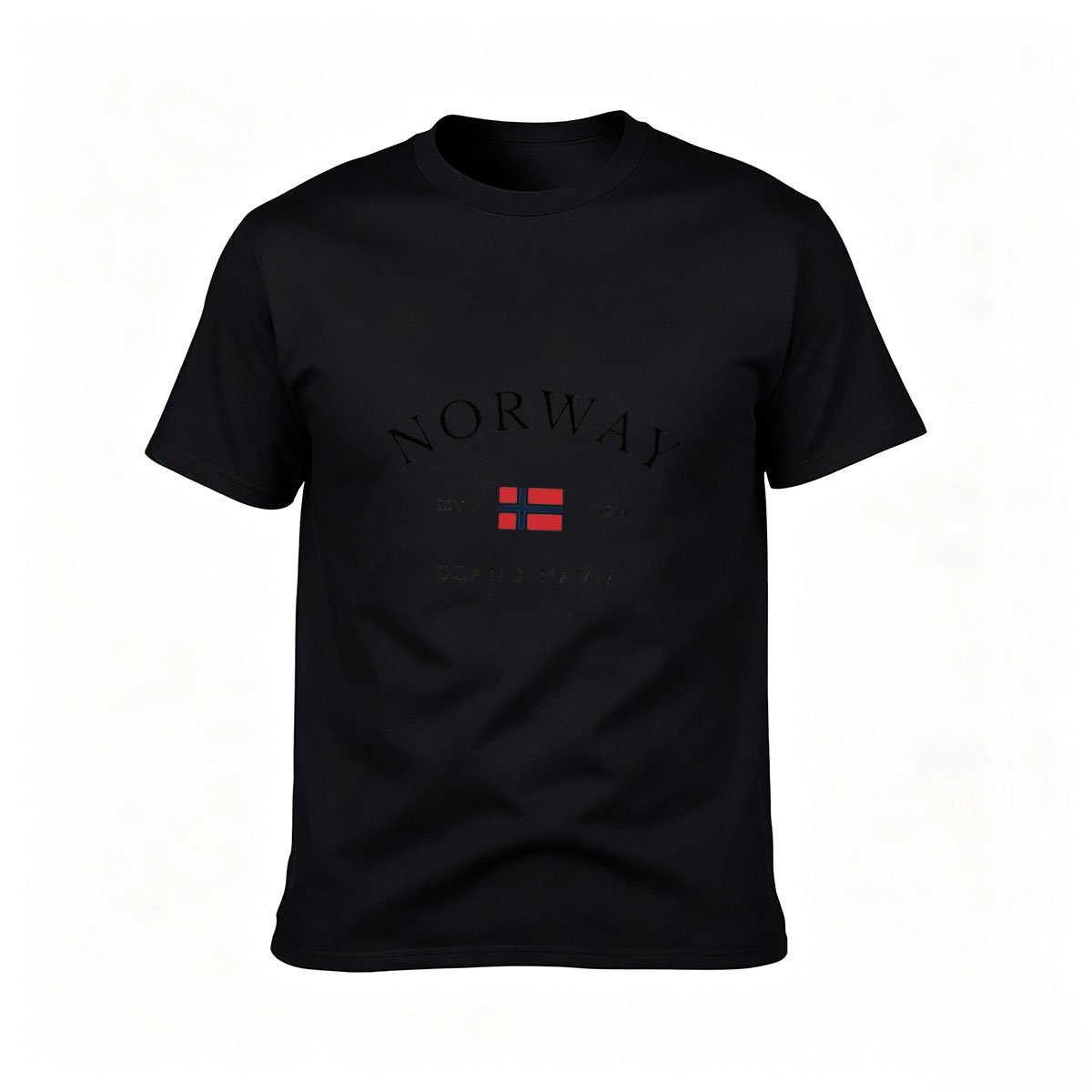 Norway Flag T-Shirt Men's Casual Wear Gift for Travelers