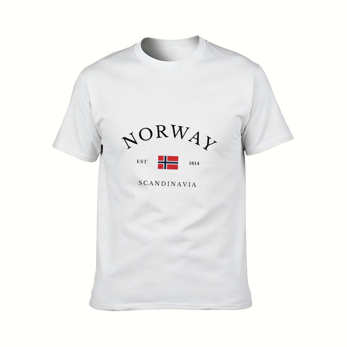 Norway Flag T-Shirt Men's Casual Wear Gift for Travelers - Image 2
