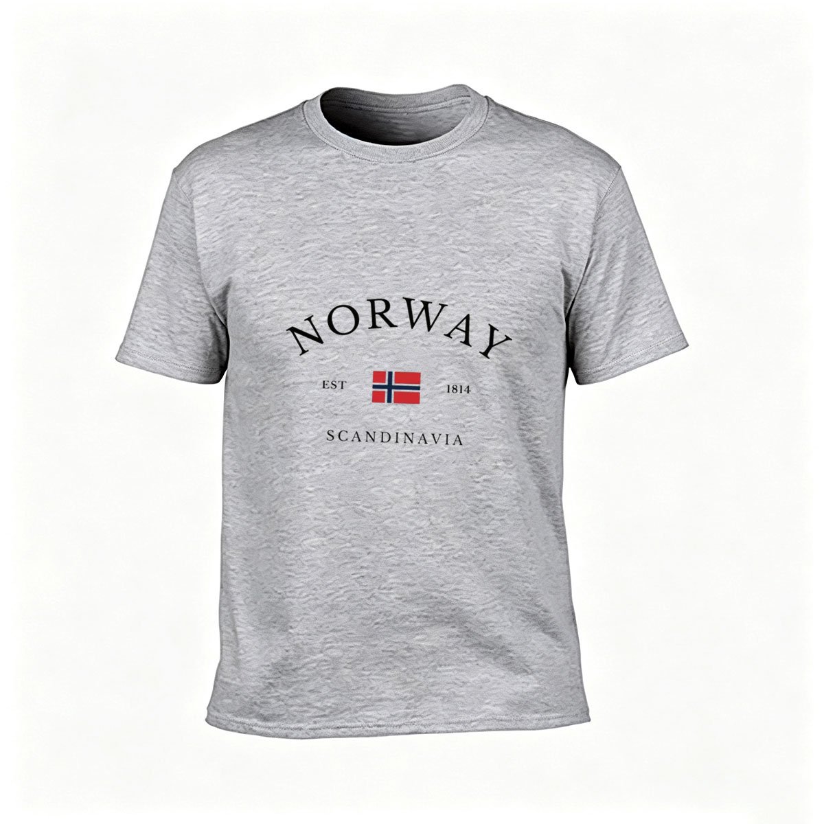 Norway Flag T-Shirt Men's Casual Wear Gift for Travelers - Image 3