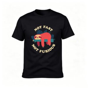 Not Fast Not Furious Sloth T-Shirt Men's Funny Gift Tee