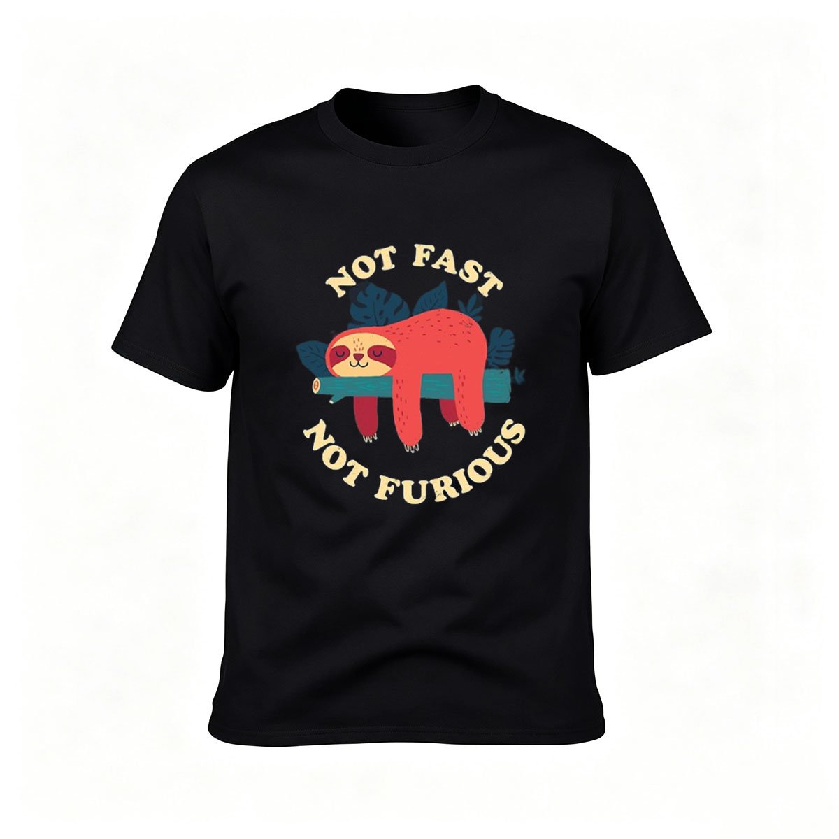 Not Fast Not Furious Sloth T-Shirt Men's Funny Gift Tee