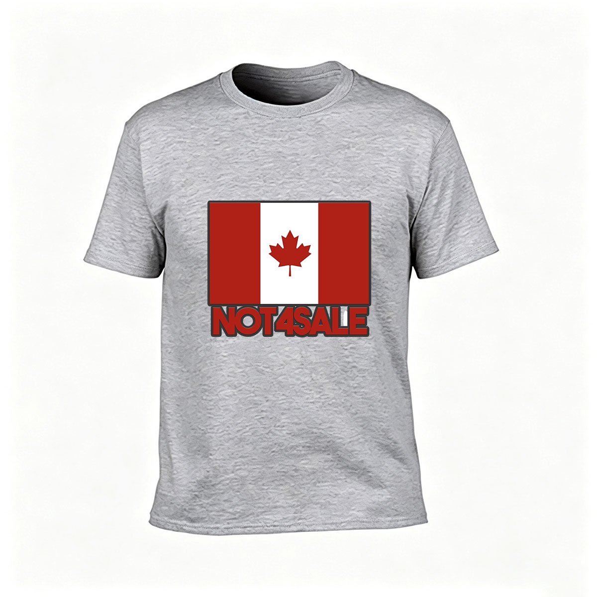 Canada Flag Not4Sale Men's T-Shirt Patriotic Gift Wear - Image 3