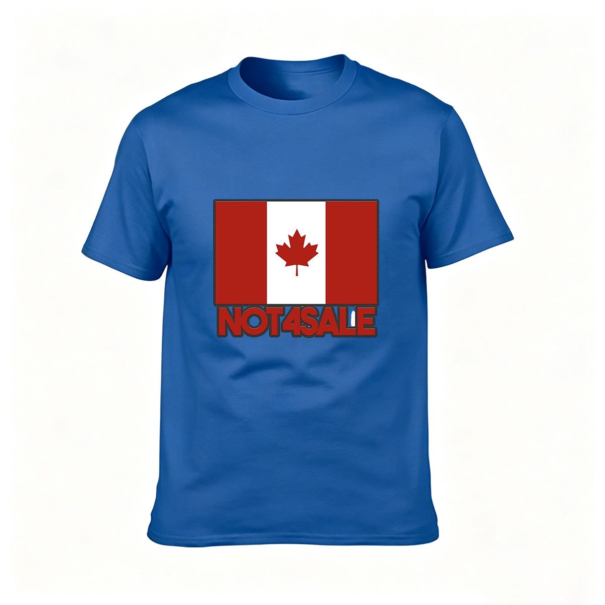 Canada Flag Not4Sale Men's T-Shirt Patriotic Gift Wear - Image 4