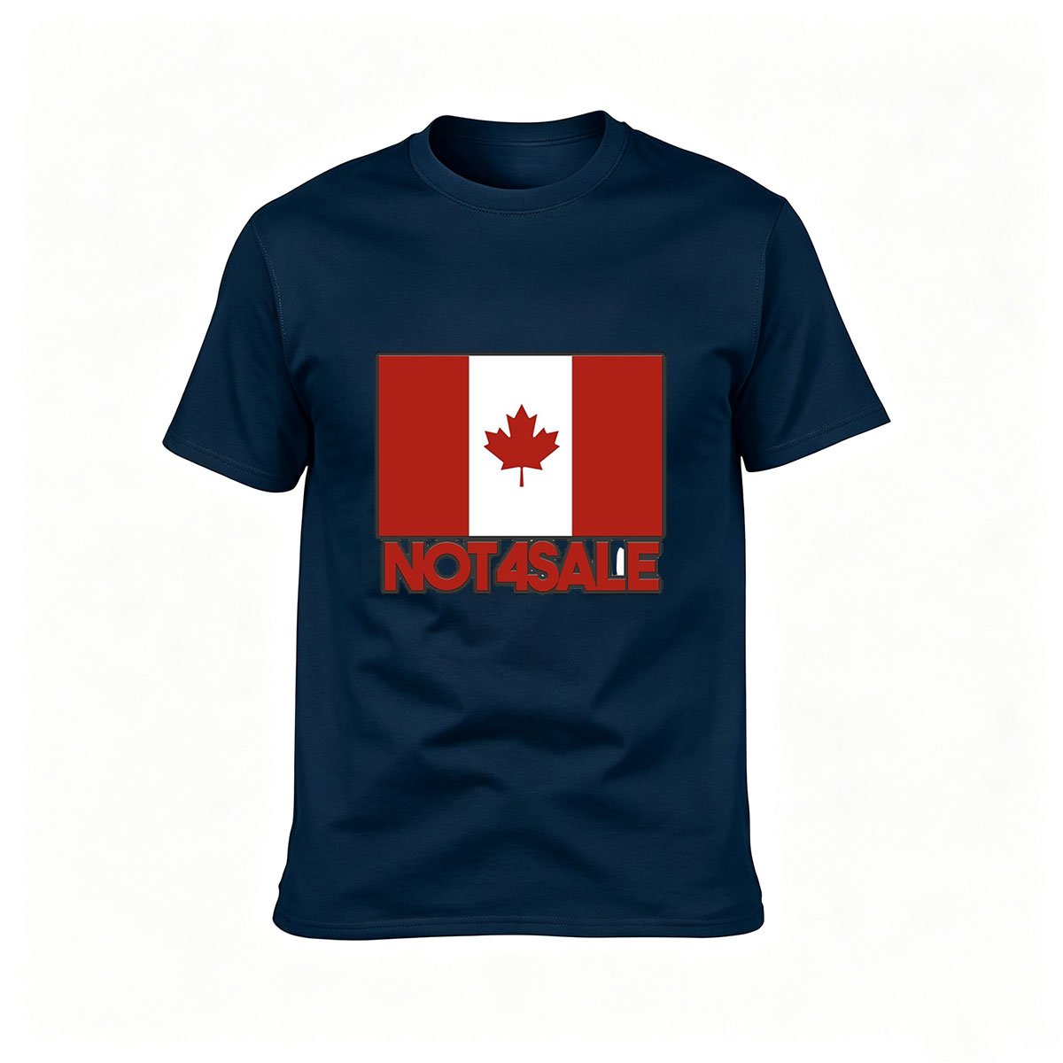 Canada Flag Not4Sale Men's T-Shirt Patriotic Gift Wear - Image 6