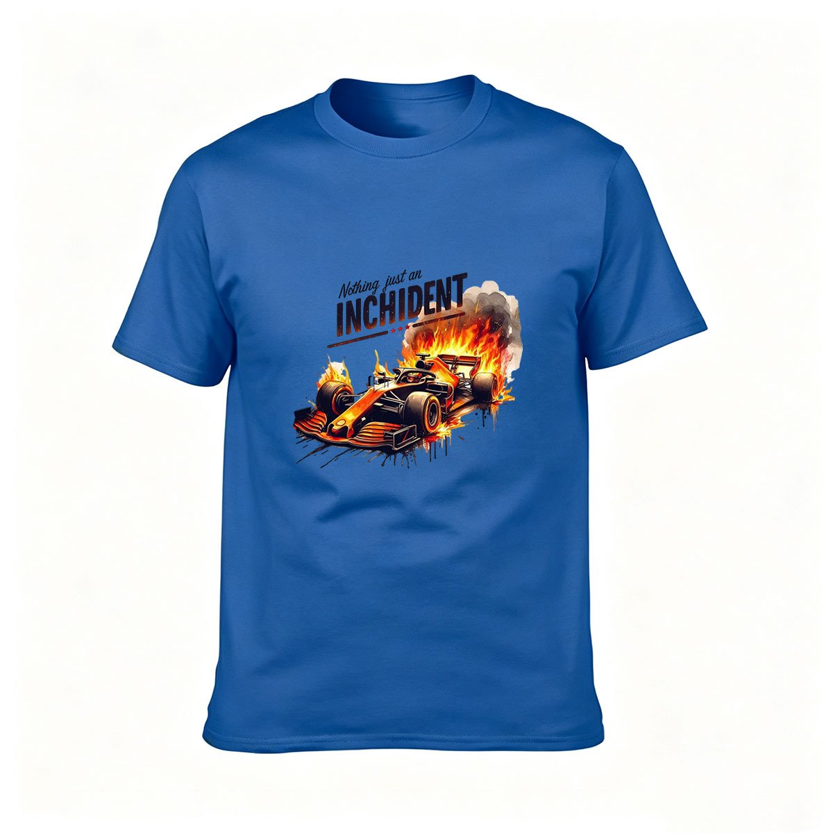 Racing Car Fire Explosion Men's T-Shirt Gift for Motorsport Fans - Image 4
