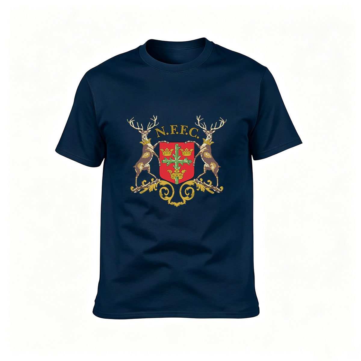 N.E.F.C Crest Men's T-Shirt Classic Heraldic Design Gift - Image 6