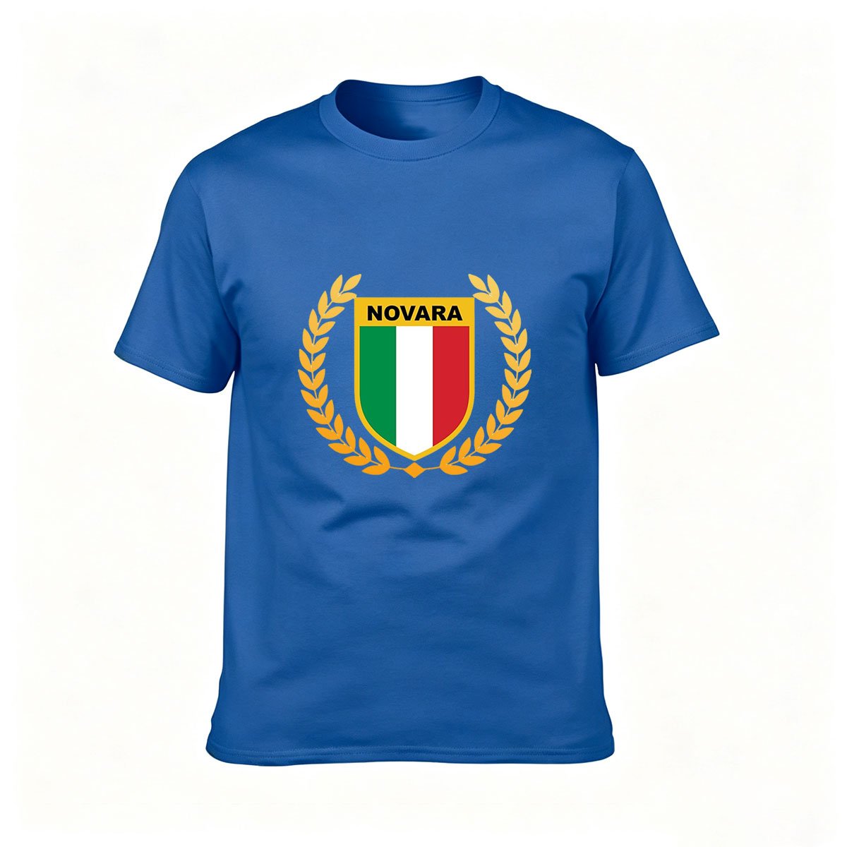 Novara Italy Crest Men's T-Shirt Gift for Fans - Image 4