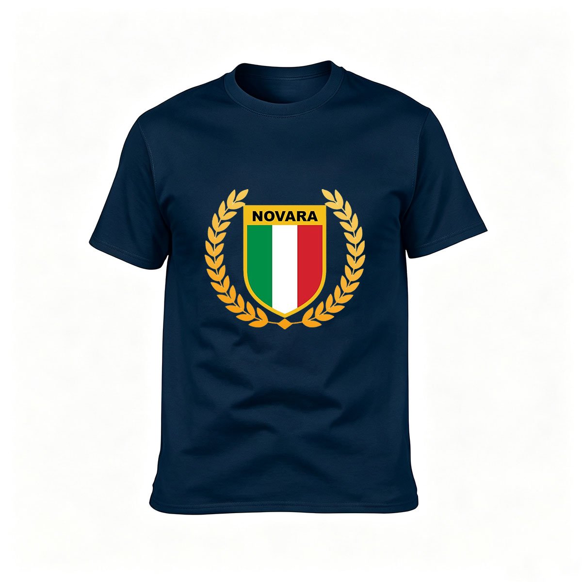 Novara Italy Crest Men's T-Shirt Gift for Fans - Image 6