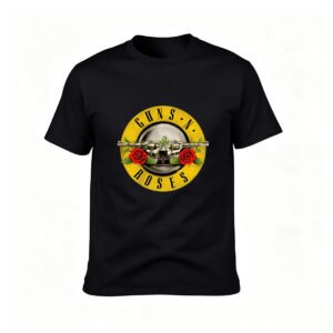 Guns N Roses Logo T-Shirt Men's Rock Band Tee Gift
