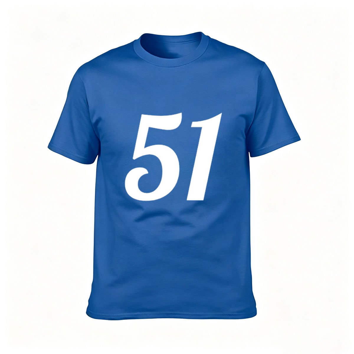 51 Number Print Men's T-Shirt Gift for Birthday Party - Image 4