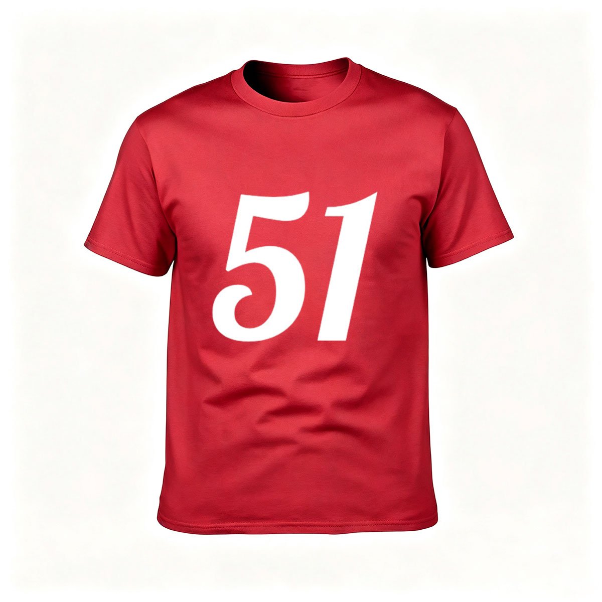51 Number Print Men's T-Shirt Gift for Birthday Party - Image 5