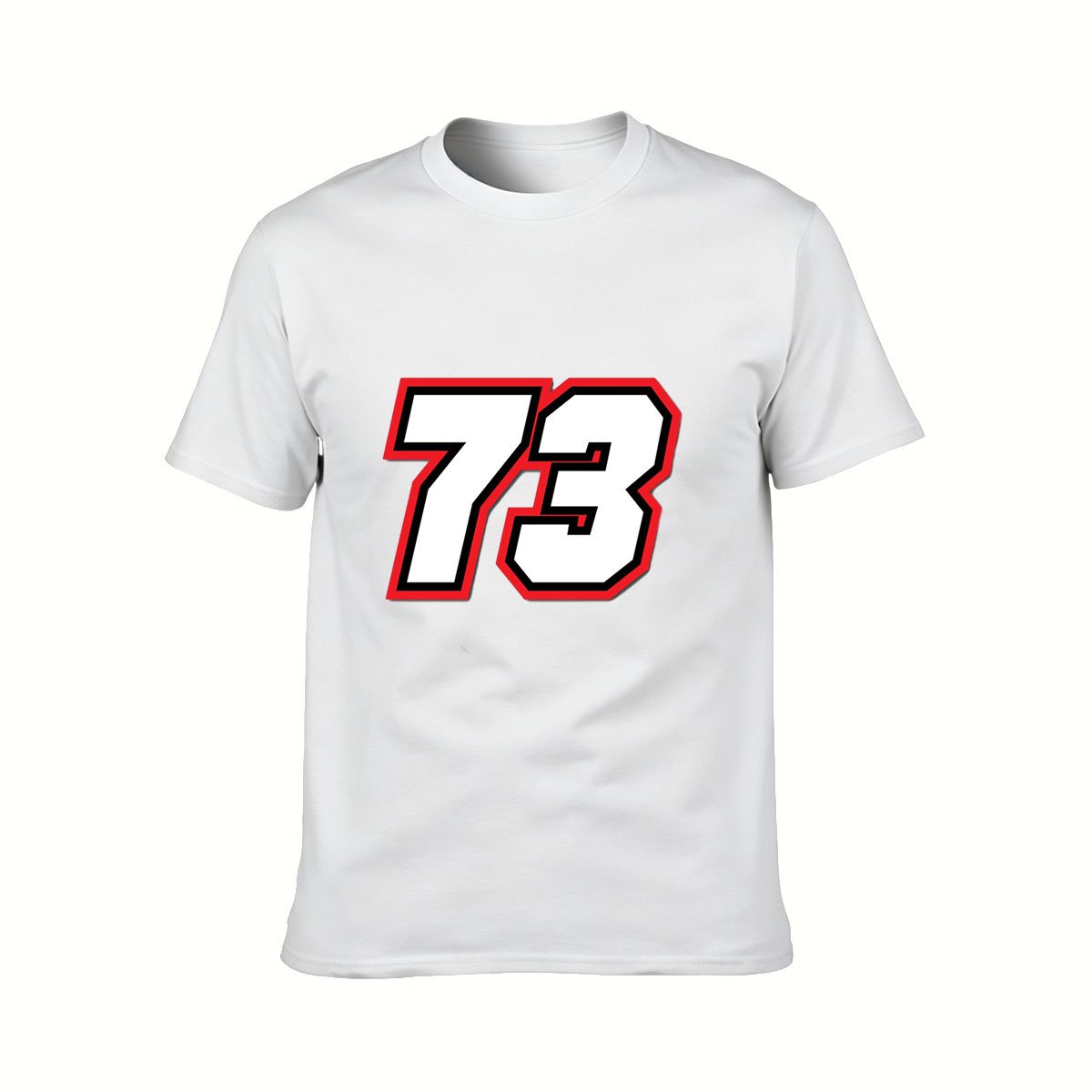 73 Number Print Men's T-Shirt Sport Style Gift Wear - Image 2