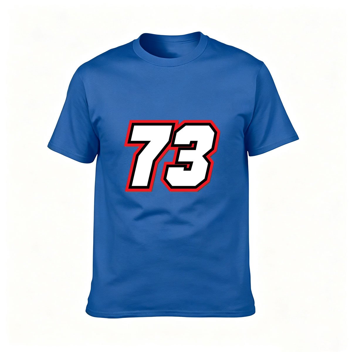 73 Number Print Men's T-Shirt Sport Style Gift Wear - Image 4