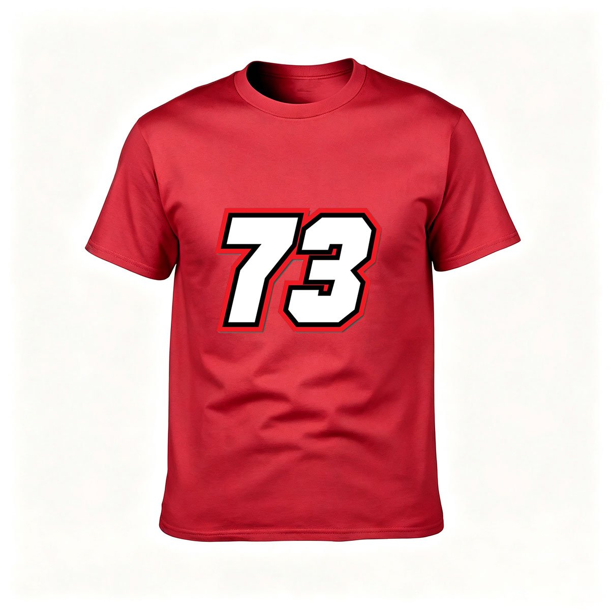 73 Number Print Men's T-Shirt Sport Style Gift Wear - Image 5