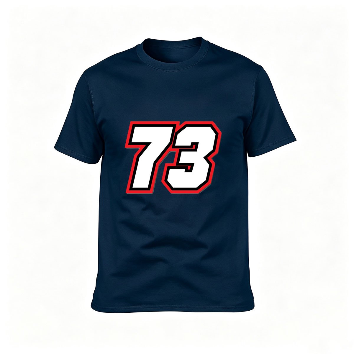 73 Number Print Men's T-Shirt Sport Style Gift Wear - Image 6