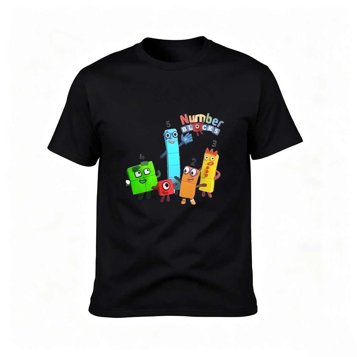 Numberblocks Cartoon Men's T-Shirt Gift for Kids and Fans