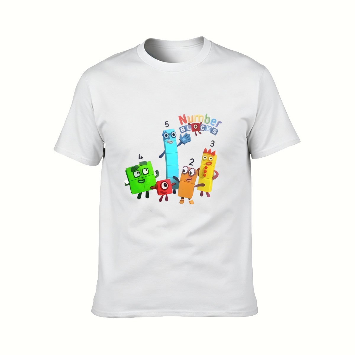 Numberblocks Cartoon Men's T-Shirt Gift for Kids and Fans - Image 2