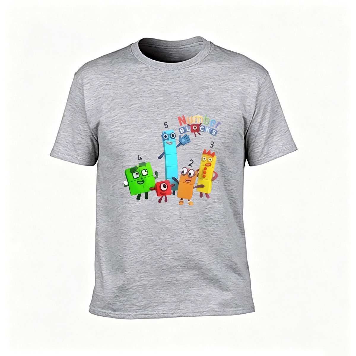 Numberblocks Cartoon Men's T-Shirt Gift for Kids and Fans - Image 3