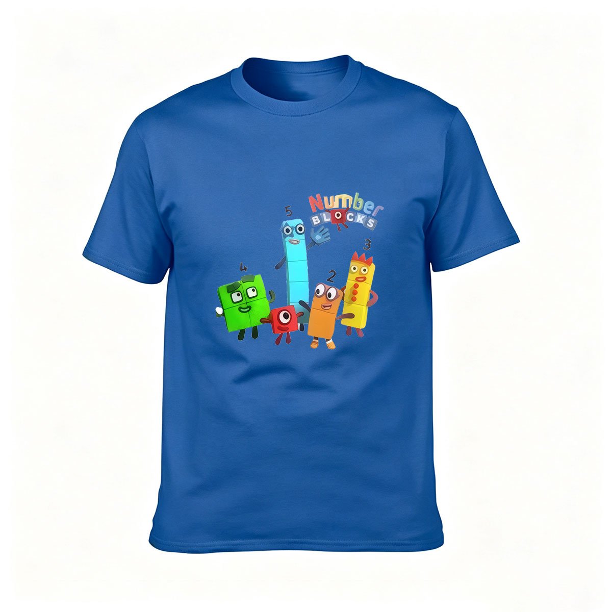 Numberblocks Cartoon Men's T-Shirt Gift for Kids and Fans - Image 4