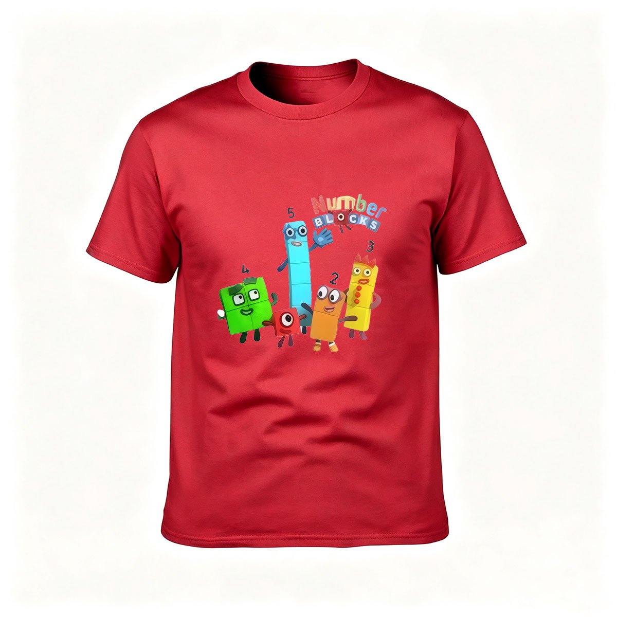 Numberblocks Cartoon Men's T-Shirt Gift for Kids and Fans - Image 5