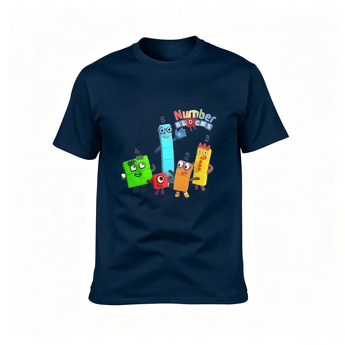Numberblocks Cartoon Men's T-Shirt Gift for Kids and Fans - Image 6
