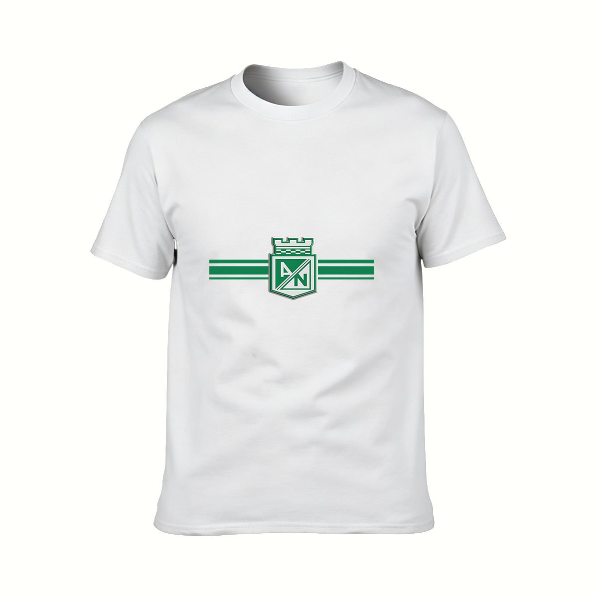 Men's Black T-Shirt with Green Crest Logo Design for Gifts and Casual Wear - Image 2