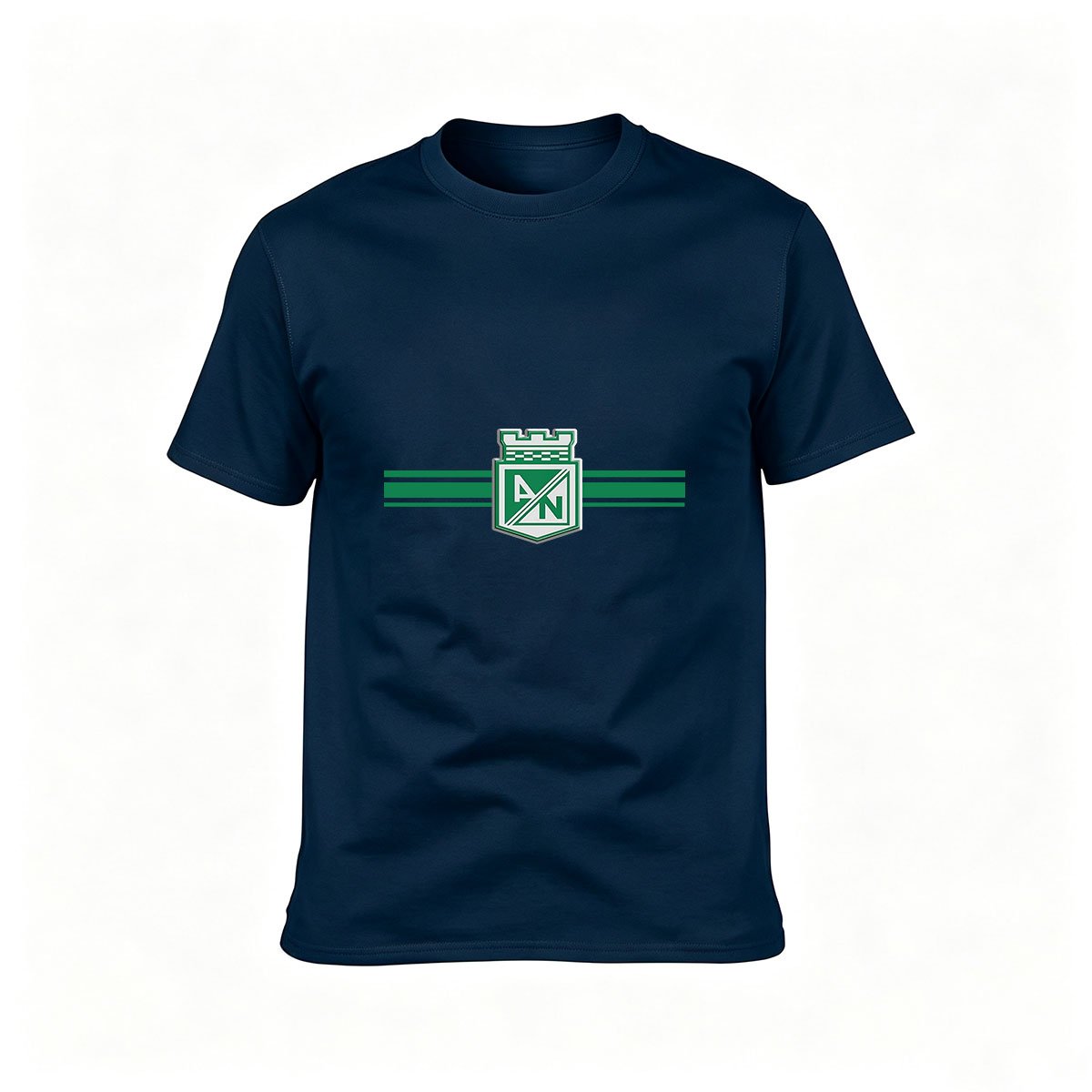 Men's Black T-Shirt with Green Crest Logo Design for Gifts and Casual Wear - Image 6