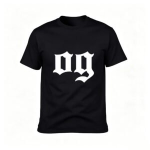 OG Gothic Print Men's T-Shirt Streetwear Gift