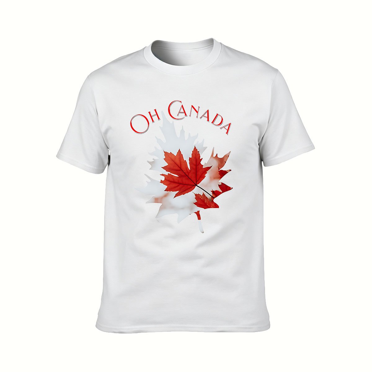 Oh Canada Maple Leaf Men's T-Shirt Canadian Gift - Image 2