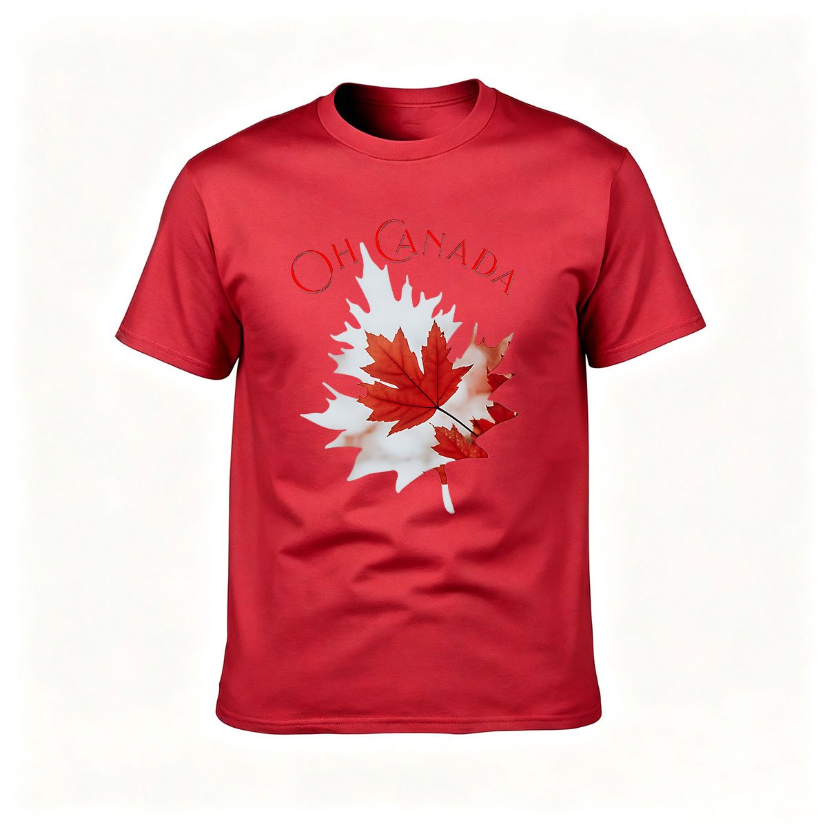 Oh Canada Maple Leaf Men's T-Shirt Canadian Gift - Image 5