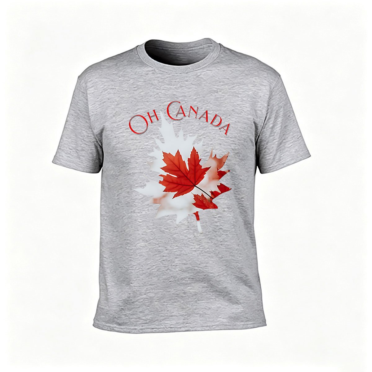 Oh Canada Maple Leaf Men's T-Shirt Patriotic Gift - Image 3