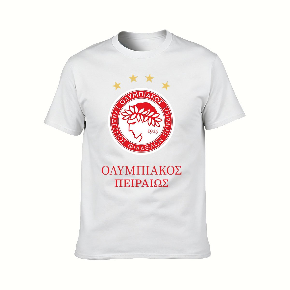 Olympiacos FC Logo T-Shirt Men's Gift Football Fan Apparel - Image 2