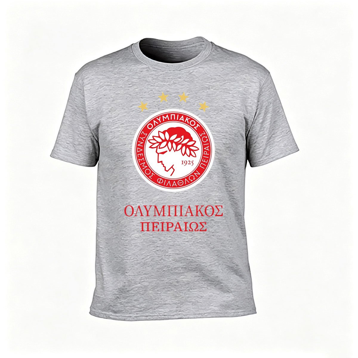 Olympiacos FC Logo T-Shirt Men's Gift Football Fan Apparel - Image 3