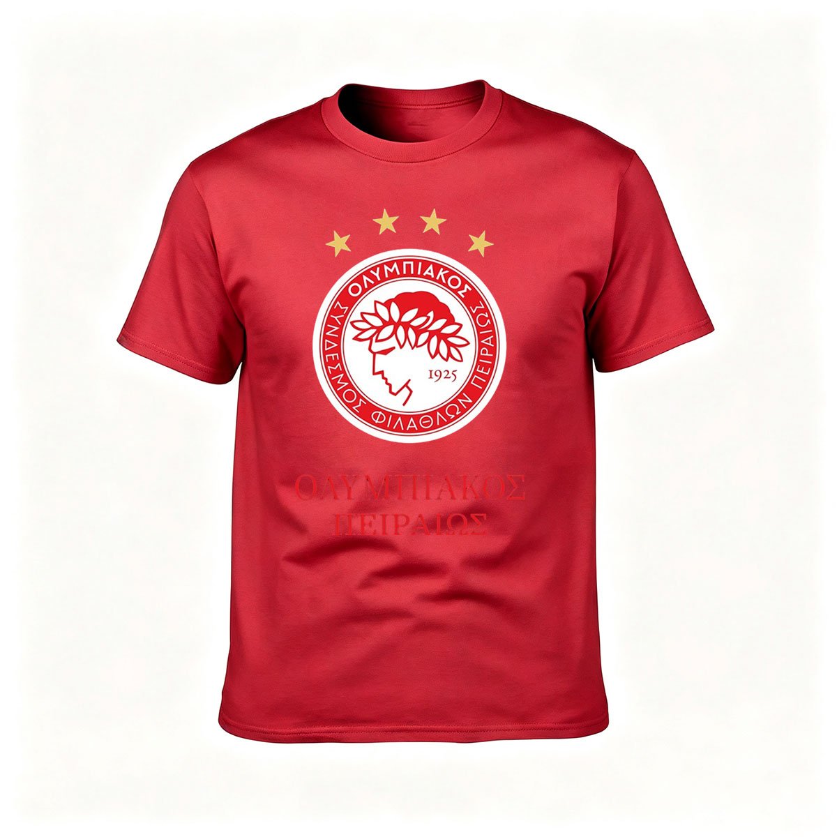 Olympiacos FC Logo T-Shirt Men's Gift Football Fan Apparel - Image 5