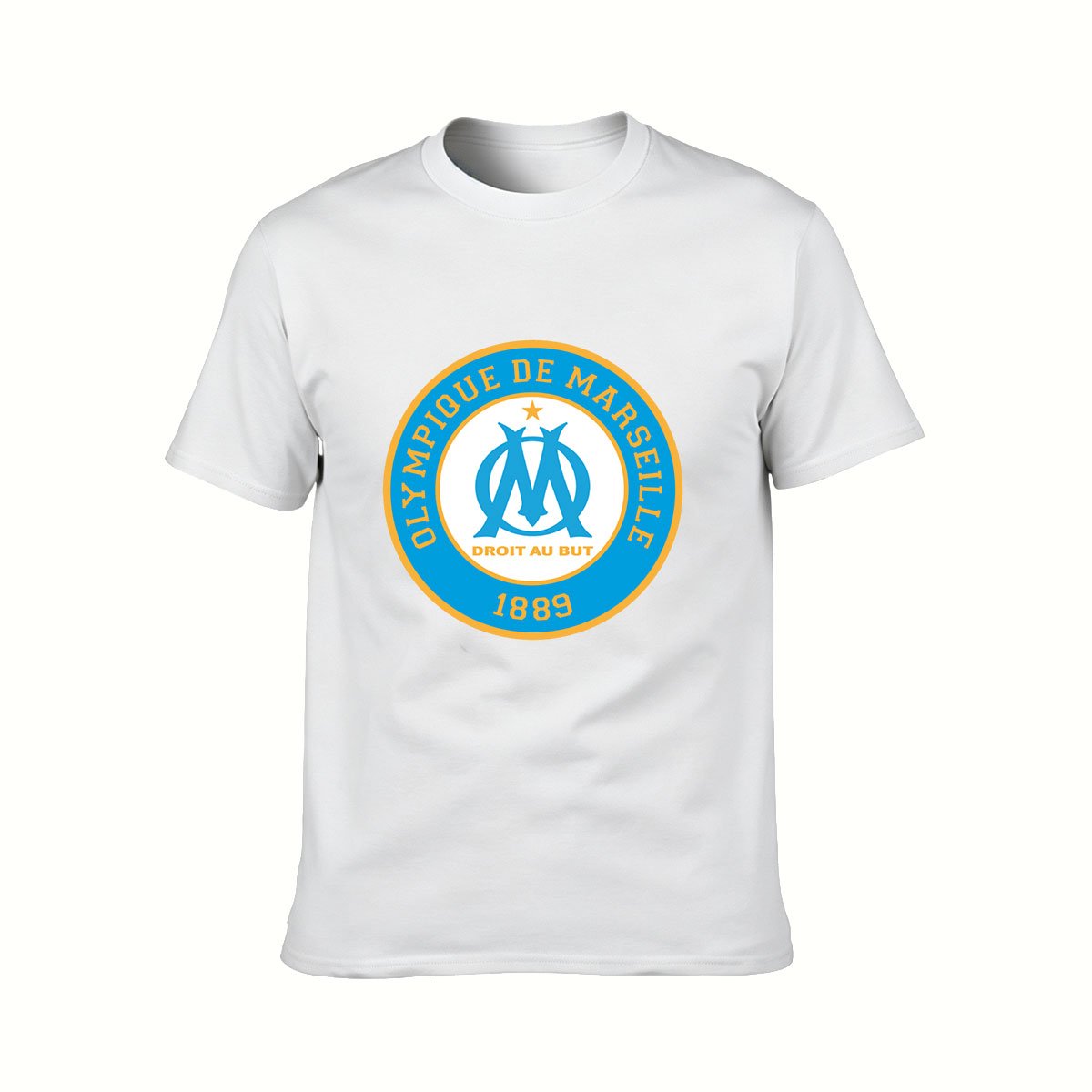 Olympique de Marseille Logo Men's T-Shirt Football Gift - Image 2