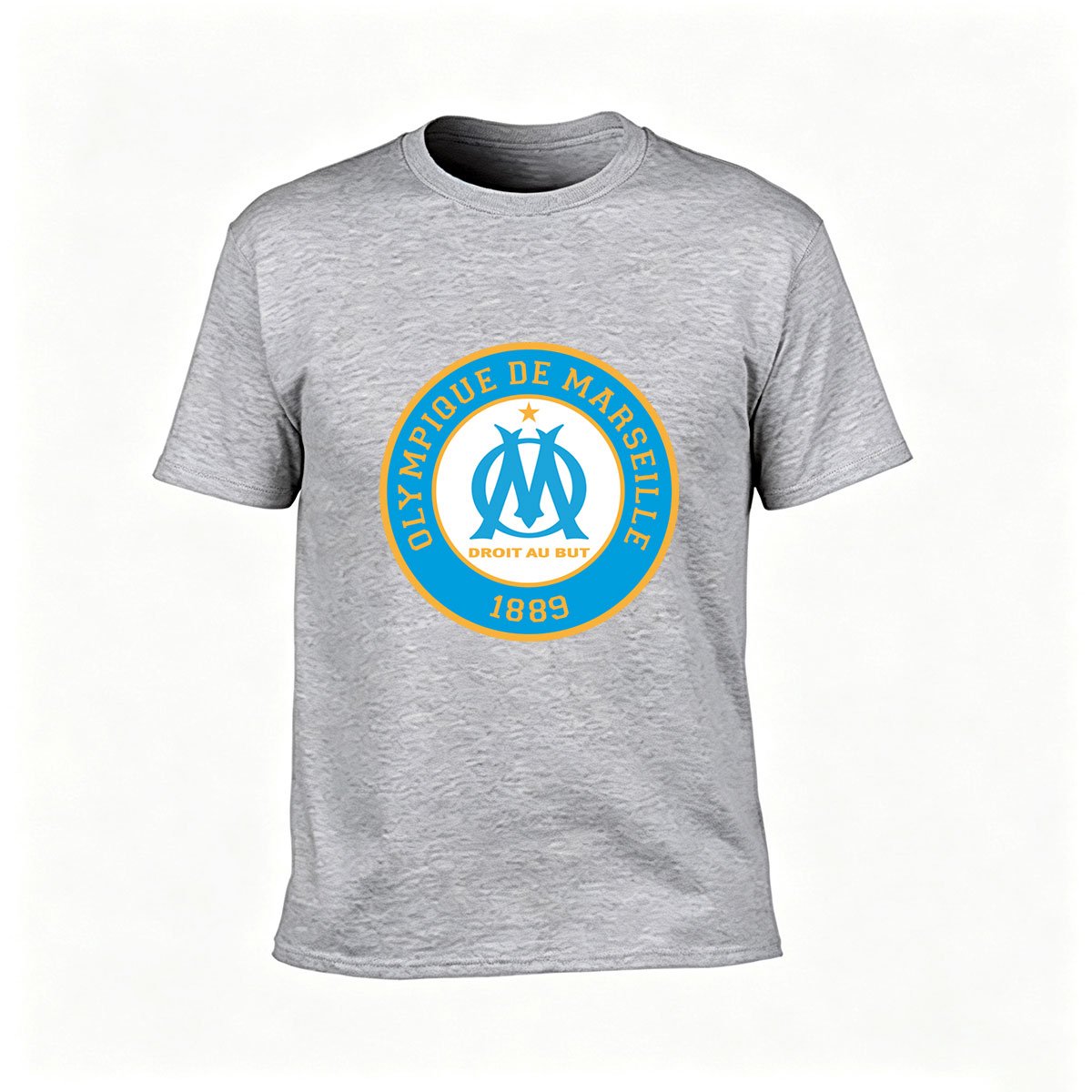 Olympique de Marseille Logo Men's T-Shirt Football Gift - Image 3