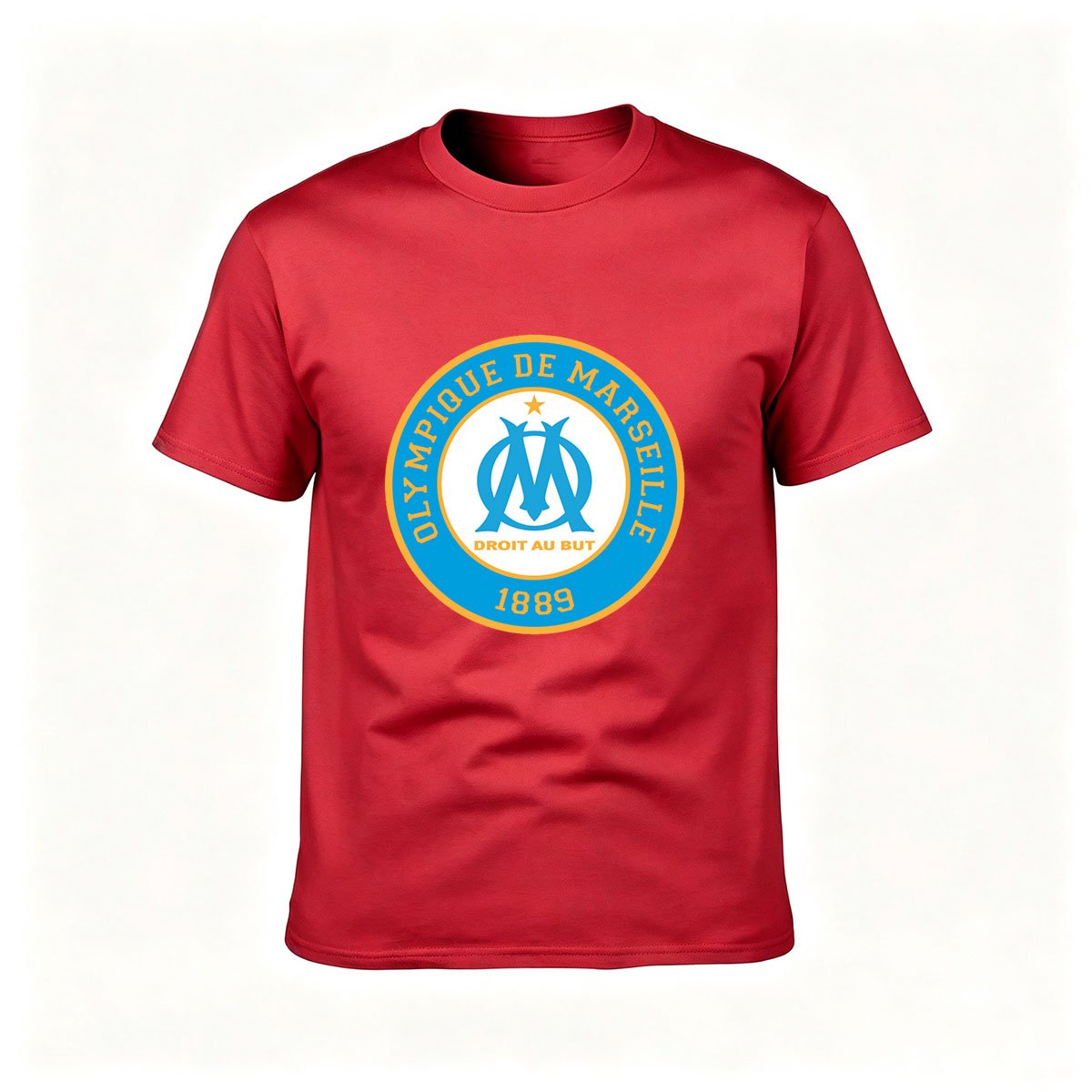 Olympique de Marseille Logo Men's T-Shirt Football Gift - Image 5