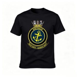 Australia Navy Anchor Emblem Men's T-Shirt Gift for Veterans
