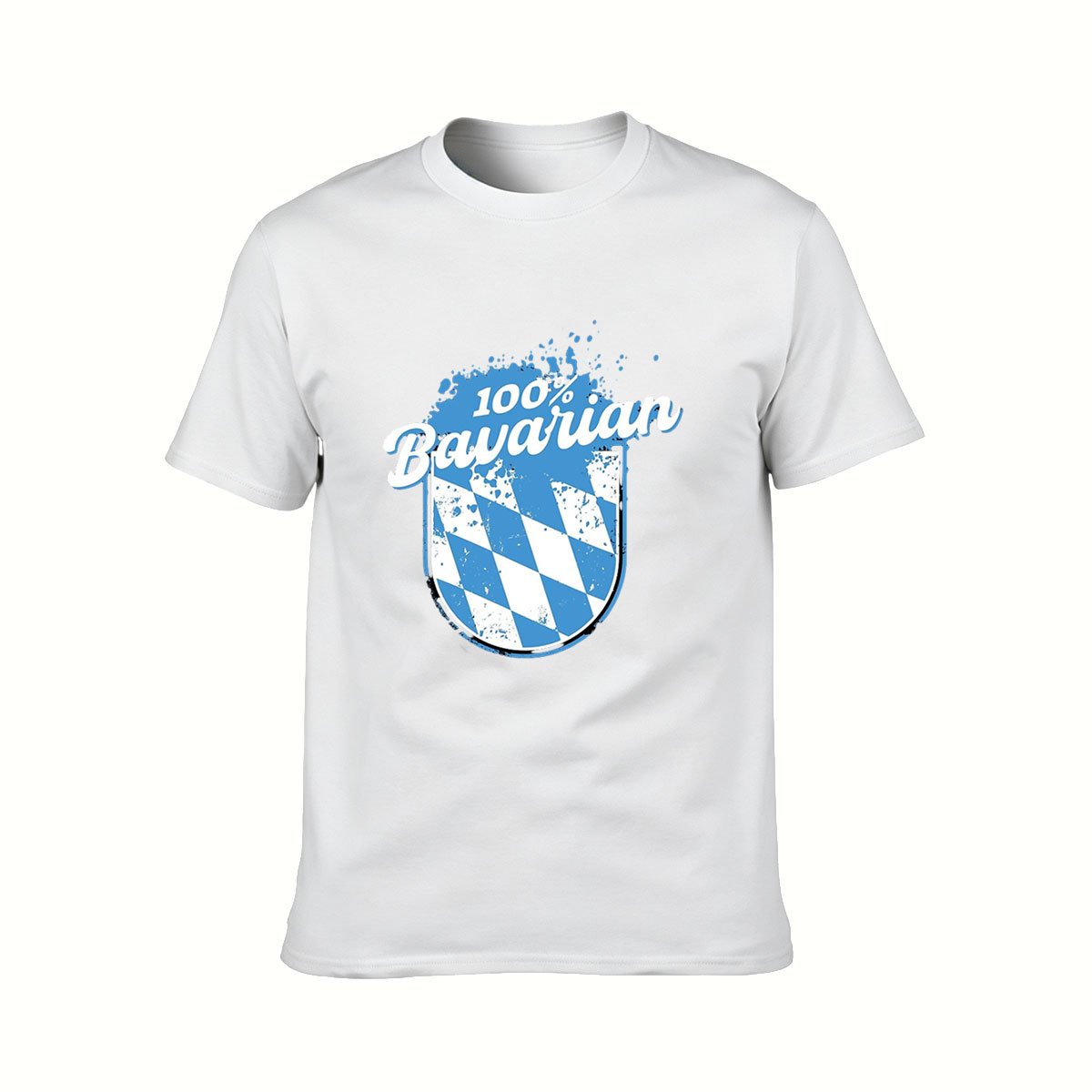 100% Bavarian Men's T-Shirt German Flag Design Gift for Beer Festival - Image 2