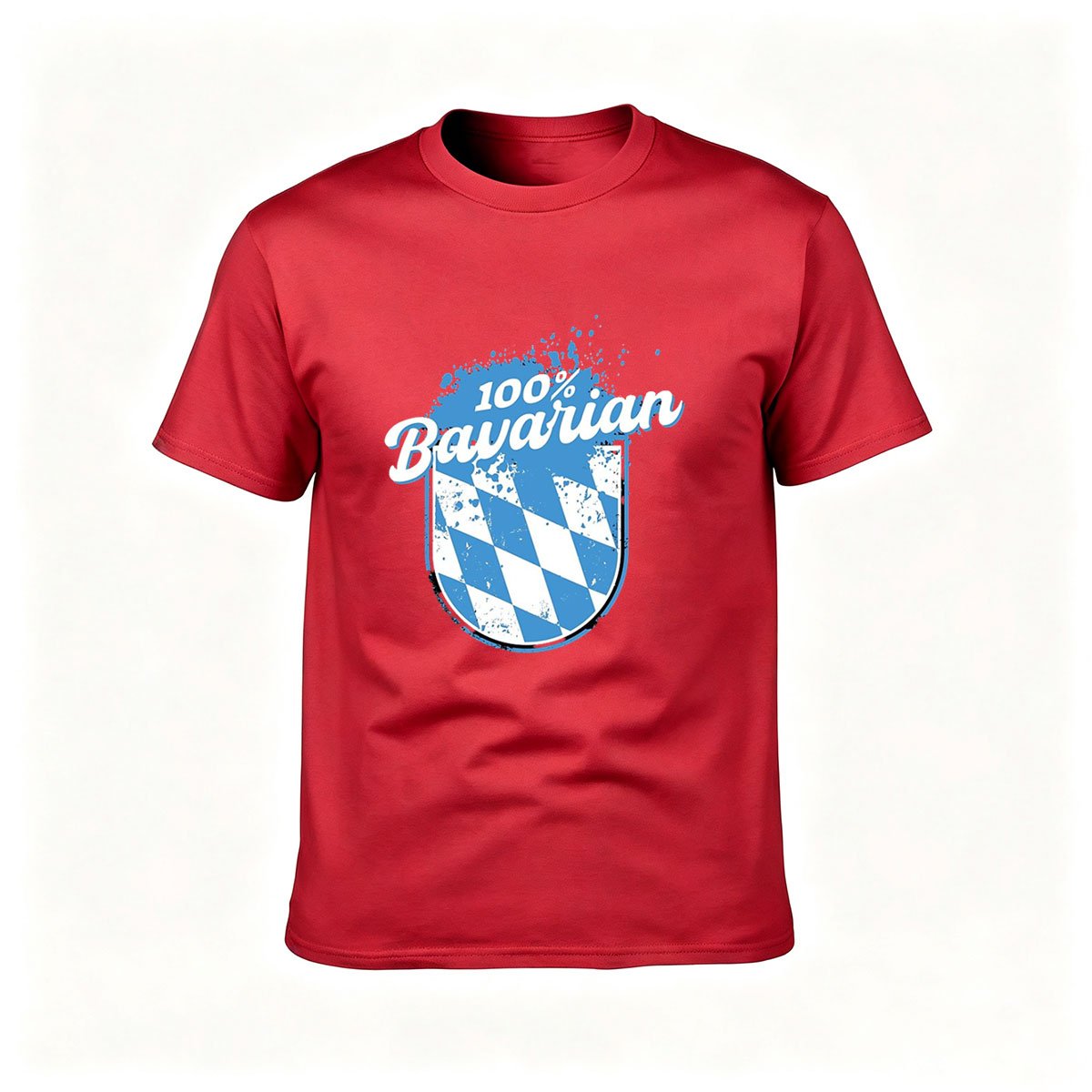 100% Bavarian Men's T-Shirt German Flag Design Gift for Beer Festival - Image 5
