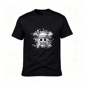 Pirate Skull T-Shirt Men's Casual Graphic Tee Gift