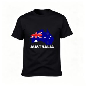 Australia Map Flag T-Shirt Men Women Gift Australia Day Travel Souvenir